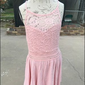 LACY SHARKBITE HEM DRESS